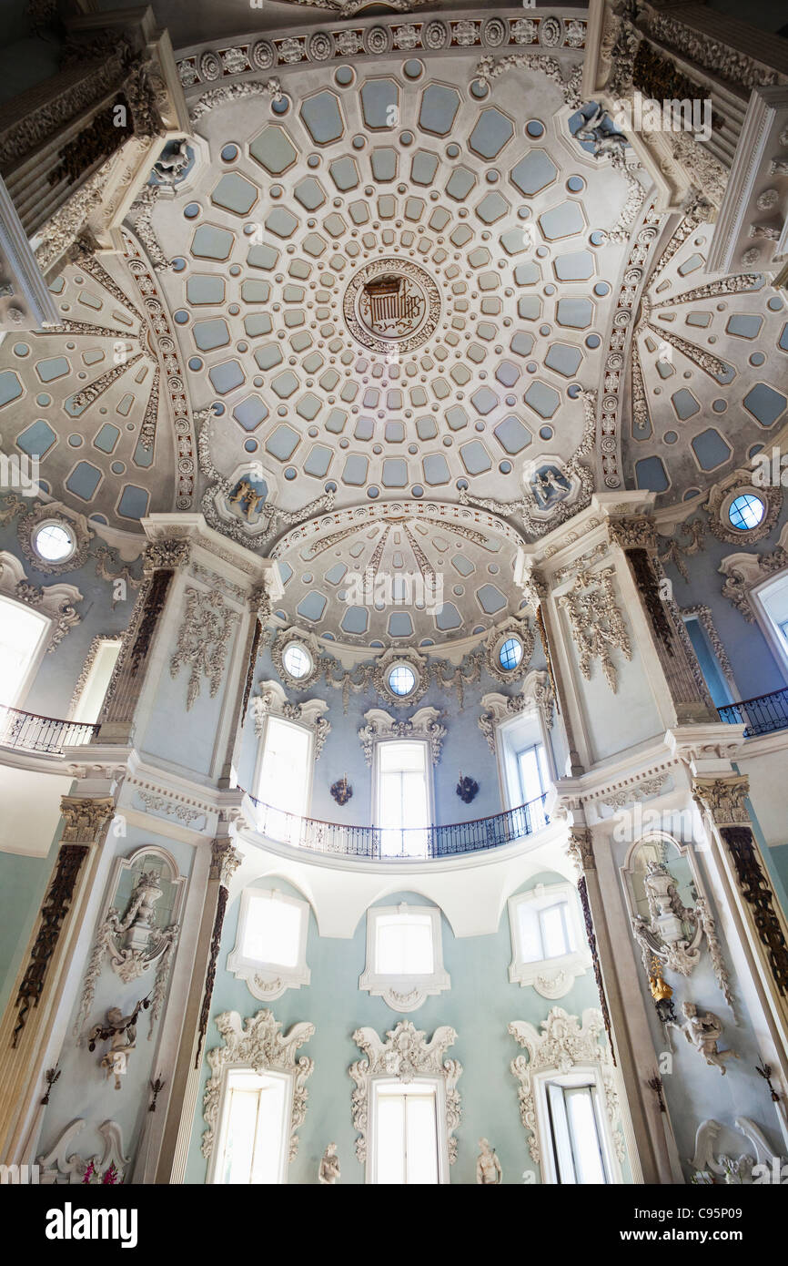 L'Italie, le Piémont, le Lac Majeur, Stresa, Isola Bella, l'intérieur du Palais Borromeo Banque D'Images