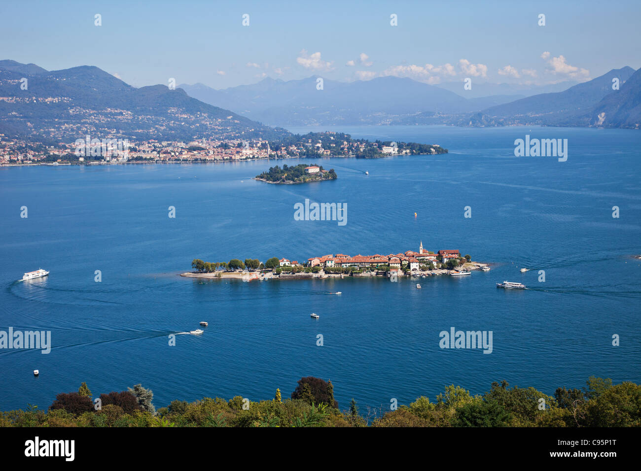 L'Italie, le Piémont, le Lac Majeur, Stresa, Isola Superiore aka Isola Pescatore Banque D'Images