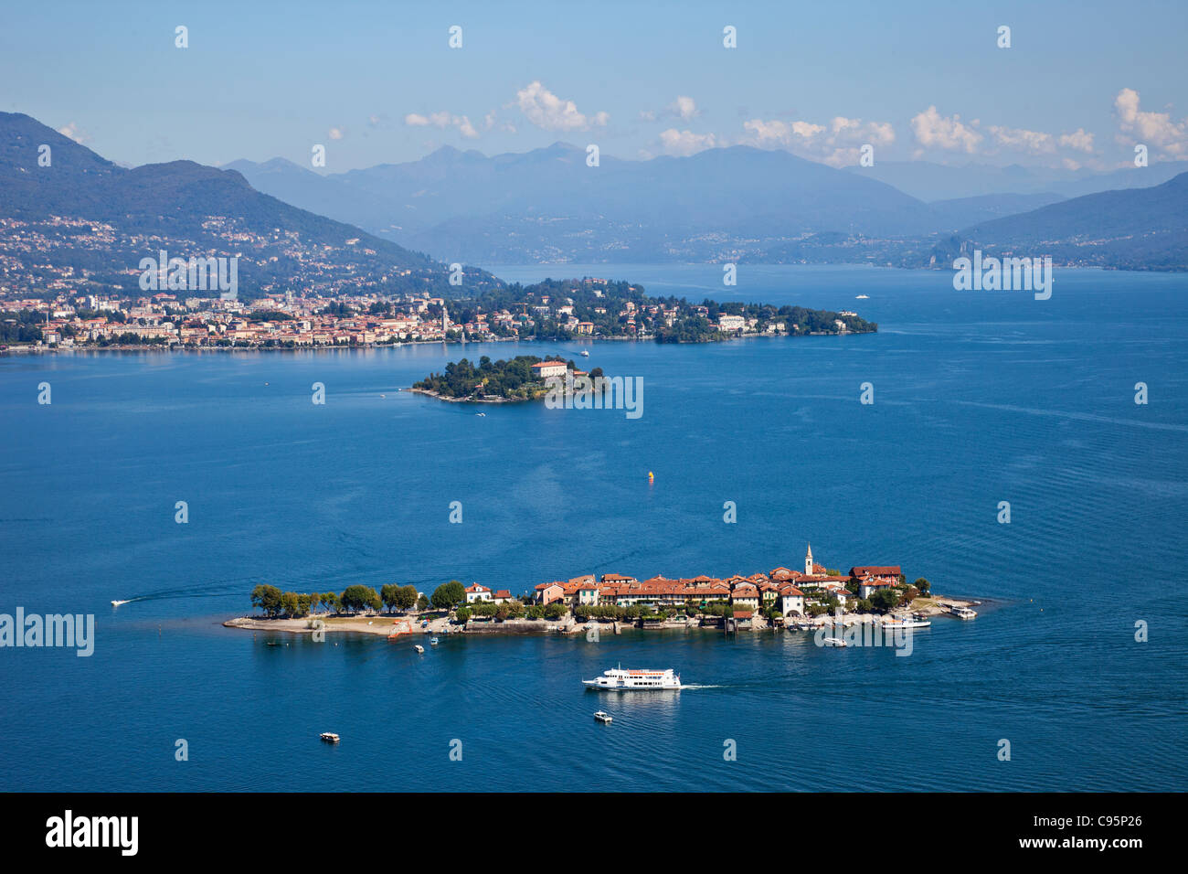 L'Italie, le Piémont, le Lac Majeur, Stresa, Isola Superiore aka Isola Pescatore Banque D'Images