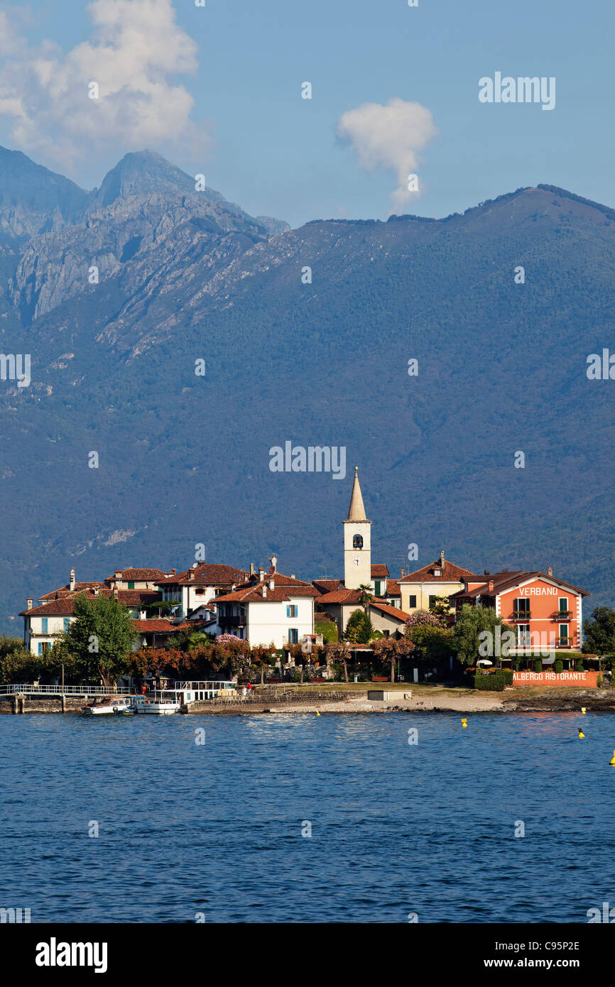L'Italie, le Piémont, le Lac Majeur, Stresa, Isola Superiore aka Isola Pescatore Banque D'Images