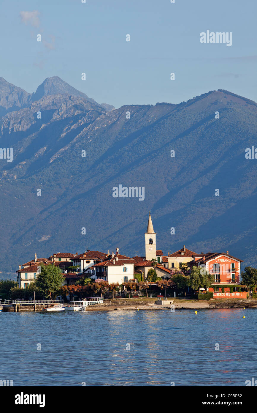 L'Italie, le Piémont, le Lac Majeur, Stresa, Isola Superiore aka Isola Pescatore Banque D'Images