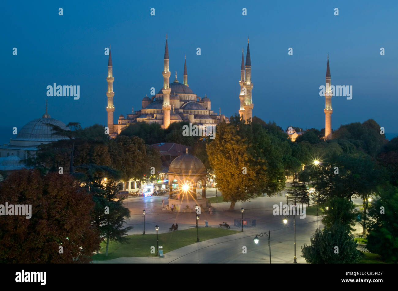 La Mosquée Bleue, Istanbul,Turquie Banque D'Images