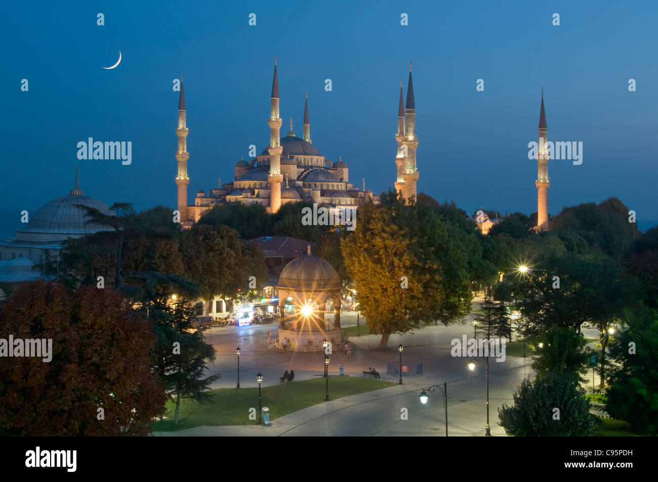 La Mosquée Bleue, Istanbul,Turquie Banque D'Images