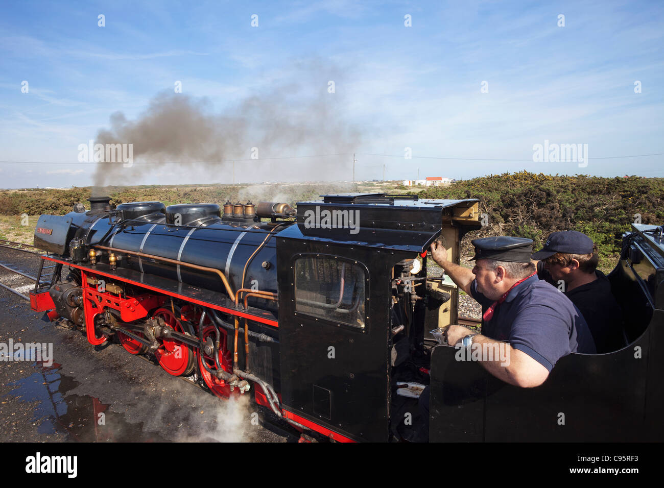 L'Angleterre, Kent, Dungeness, Le Romney Hythe et Dymchurch Railway Miniature Banque D'Images