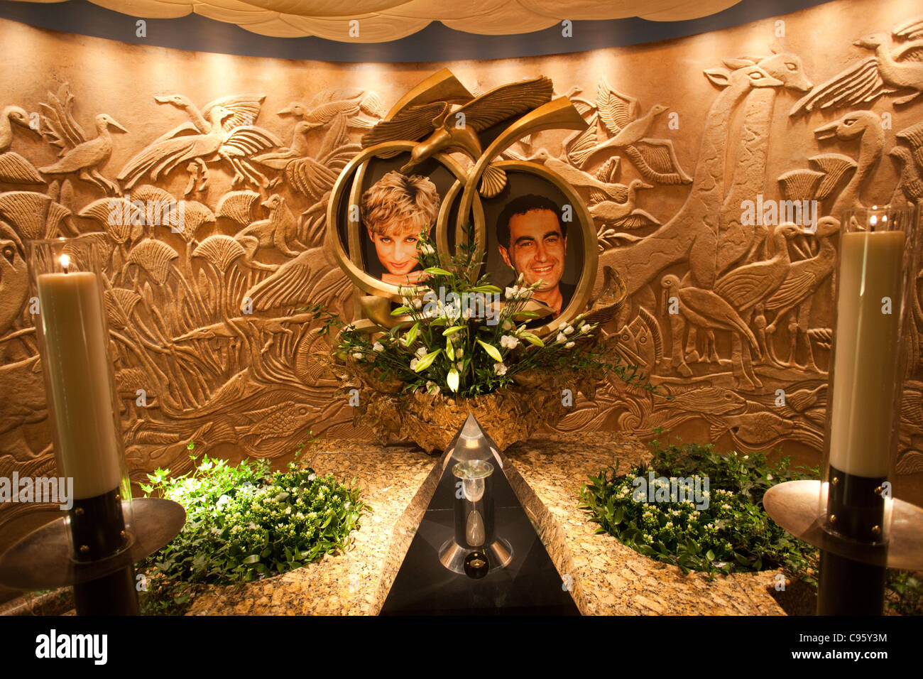 L'Angleterre, Londres, Kensington, Harrods, Mémorial de la princesse Diana et Dodi Al Fayed Banque D'Images