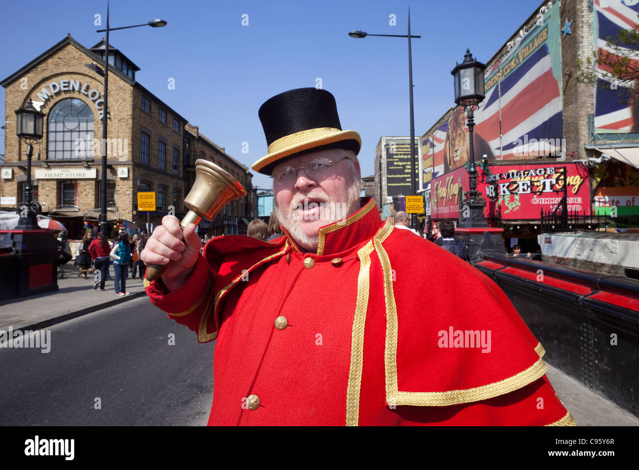 L'Angleterre, Londres, Camden, Alan Myatt Crieur Banque D'Images