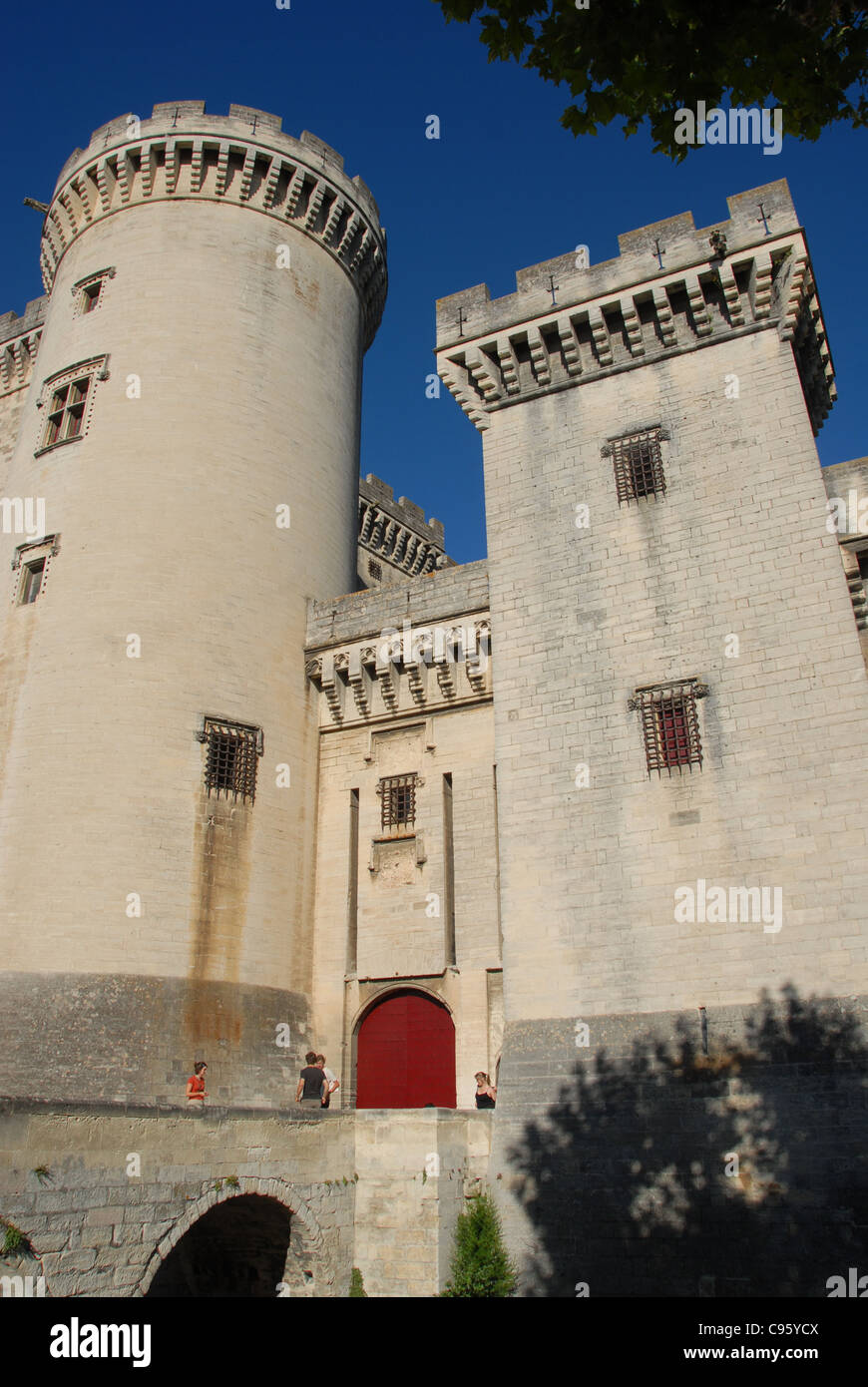 Du Roi René château médiéval de Tarascon sur Rhône dans le département des Bouches-du-Rhône, dans le sud de la France Banque D'Images