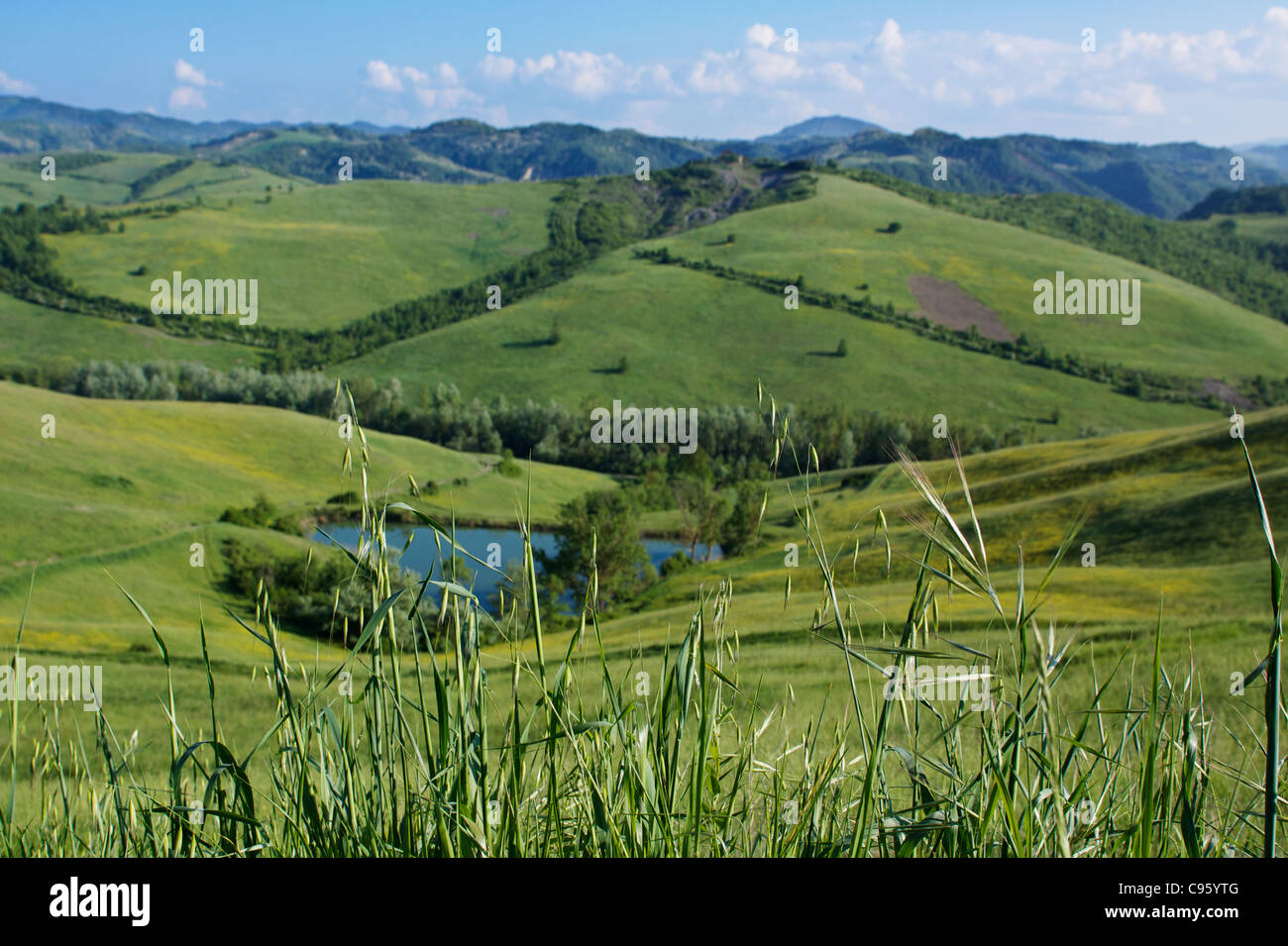 Summer Hill Lake en Italie, entre Florence et Bologne Banque D'Images