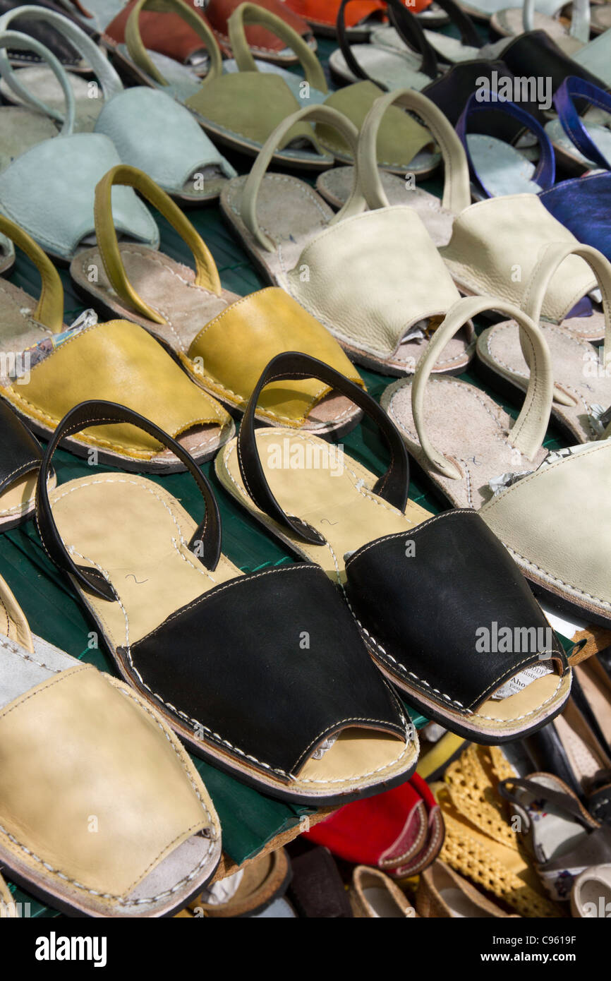 Chaussures typiques de Minorque îles Baléares Espagne Photo Stock - Alamy