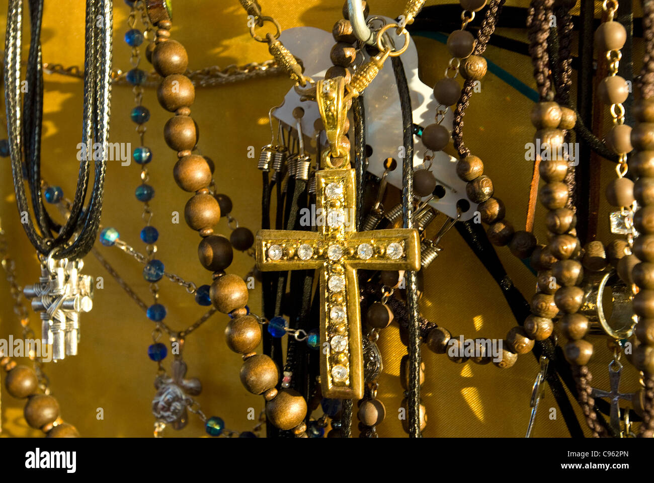 Icônes religieuses Souvenirs Ayia Napa Chypre Banque D'Images