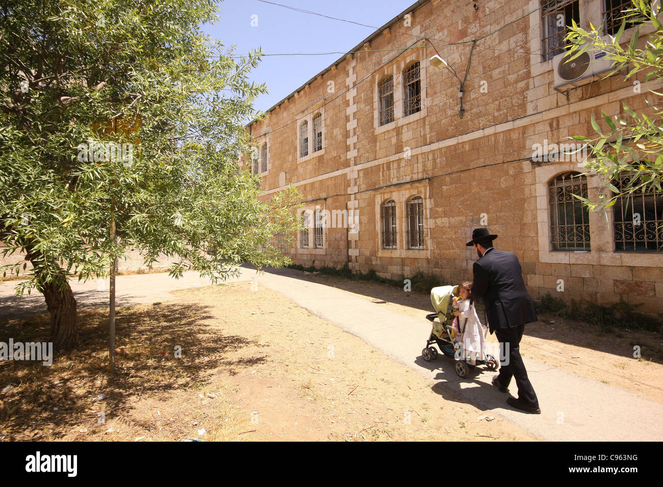 Nachlaot est un regroupement de quartiers dans le centre de Jérusalem, Israël Banque D'Images