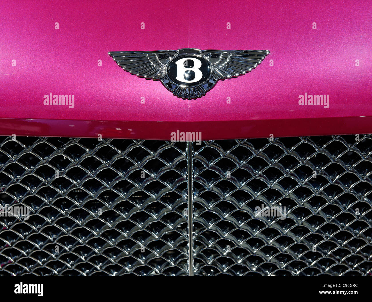 Bentley Continental GTC cabriolet, série 51, super voiture de sport, métallique rose Banque D'Images
