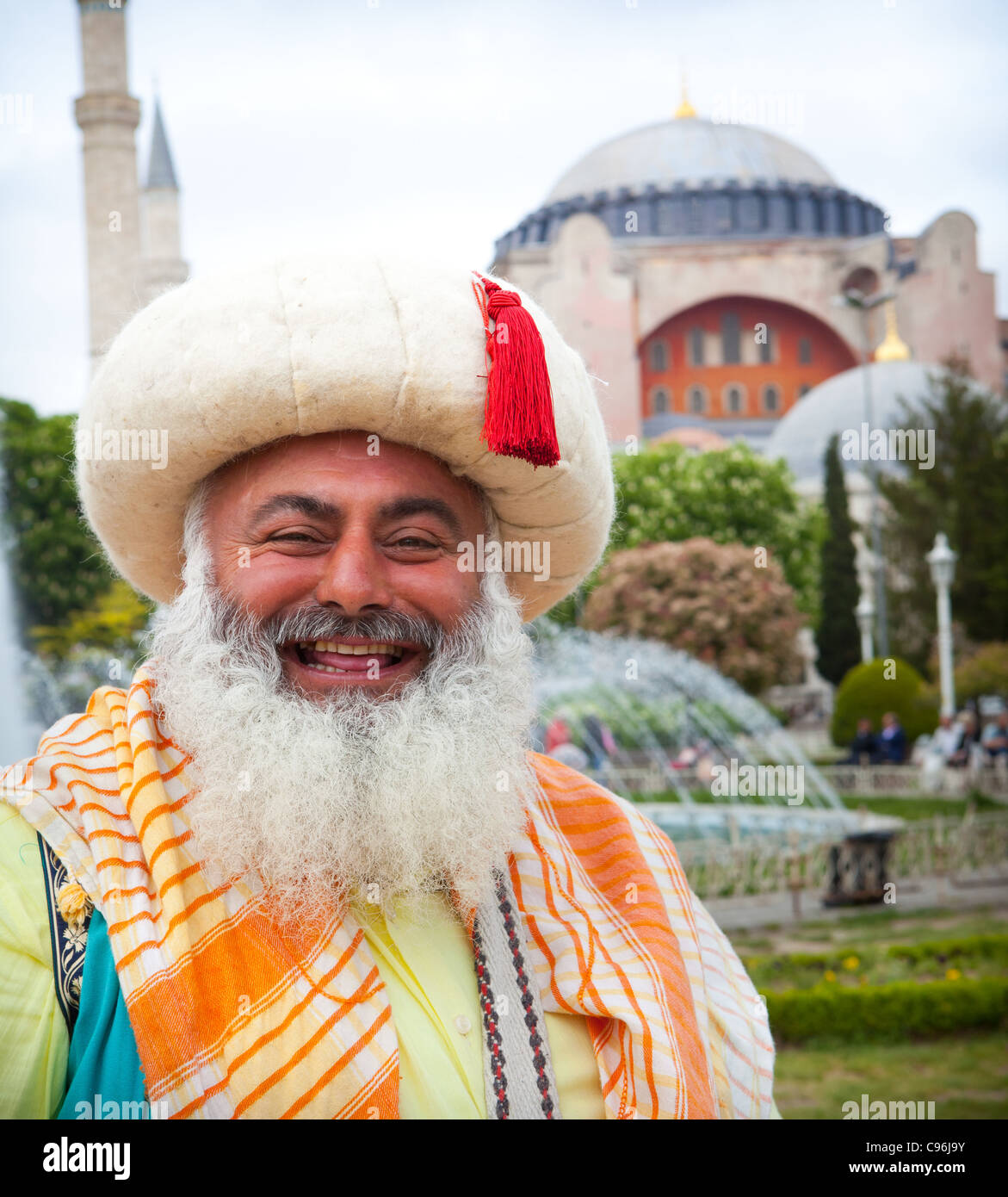 L'homme en costume traditionnel turc Banque D'Images