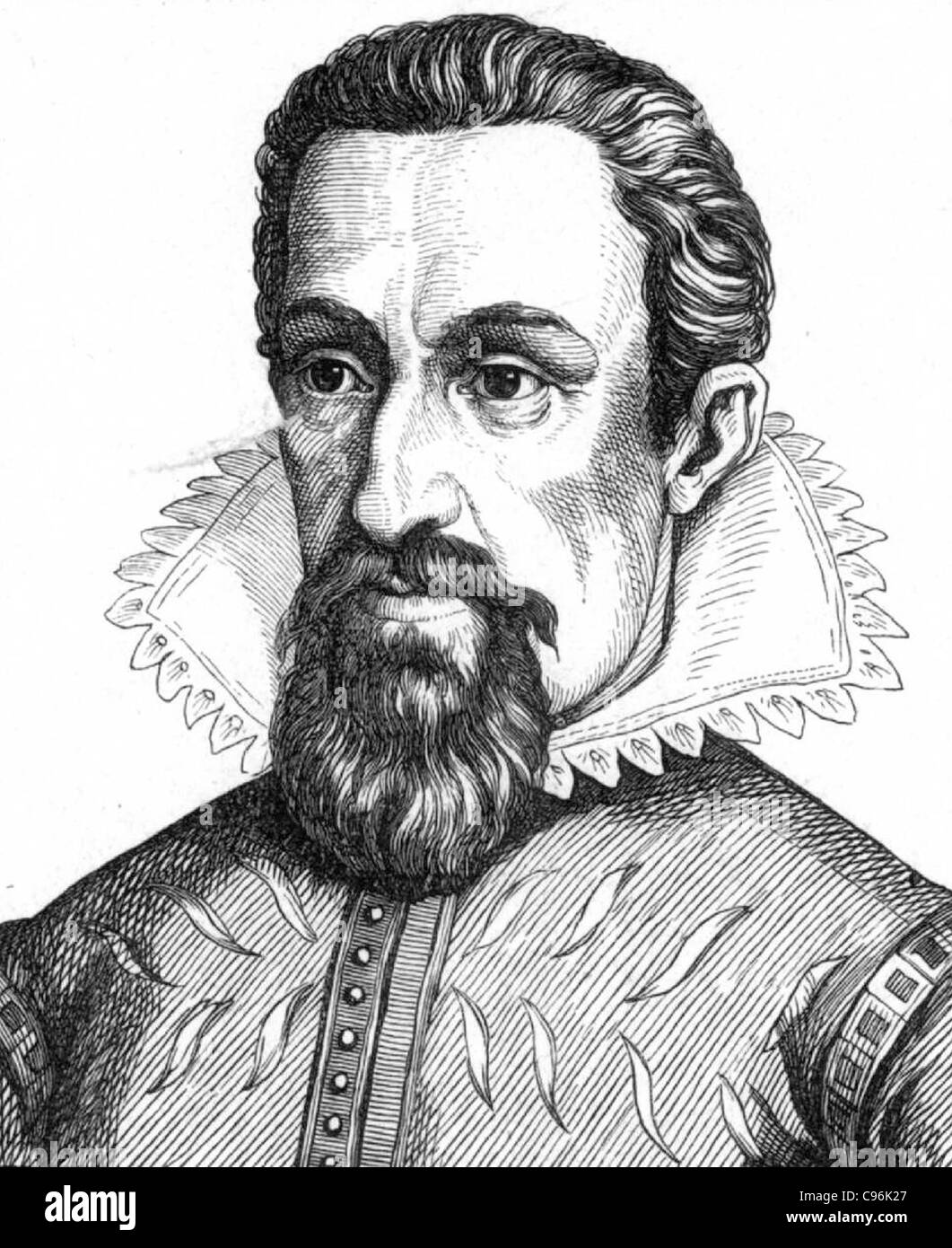 JOHANNES Kepler (1571-1630) mathématicien et astronome allemand Banque D'Images