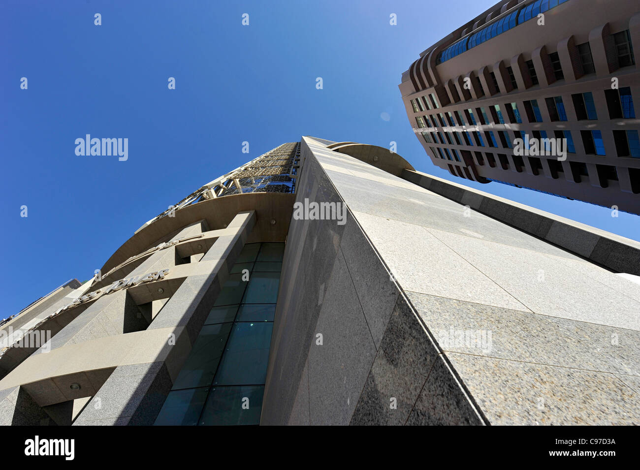 Al Attar Business Tower, gratte-ciel, l'architecture moderne, du quartier financier, Dubaï, Émirats arabes unis, Moyen Orient Banque D'Images