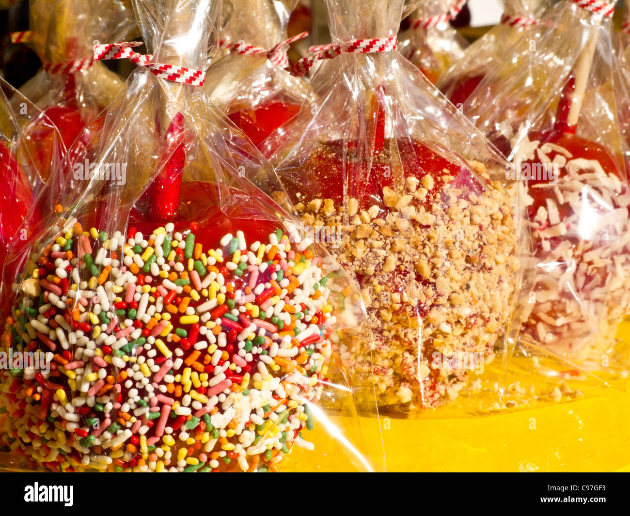 Candy Apples, NYC Banque D'Images