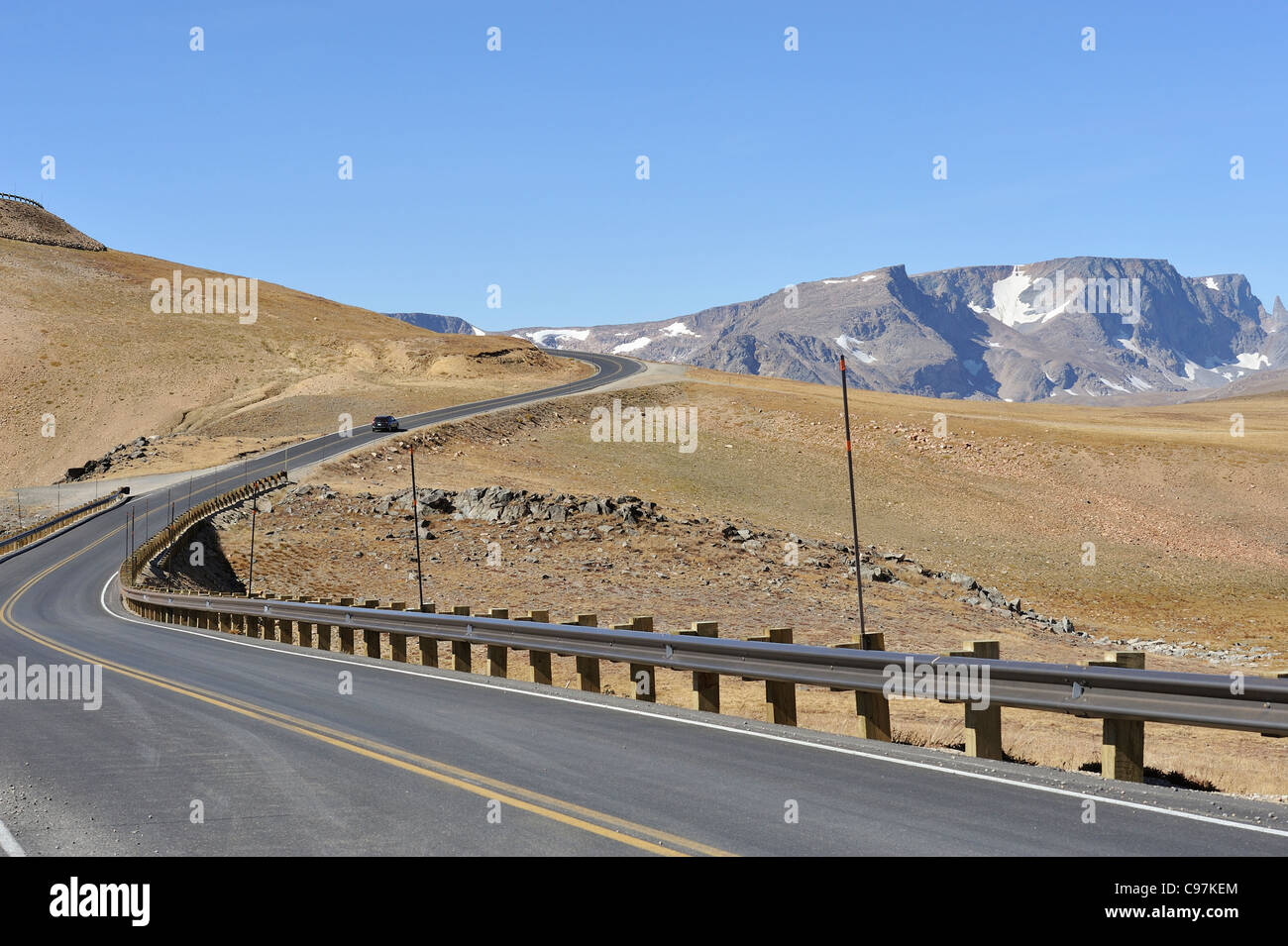 L'Autoroute Beartooth, Montana Banque D'Images