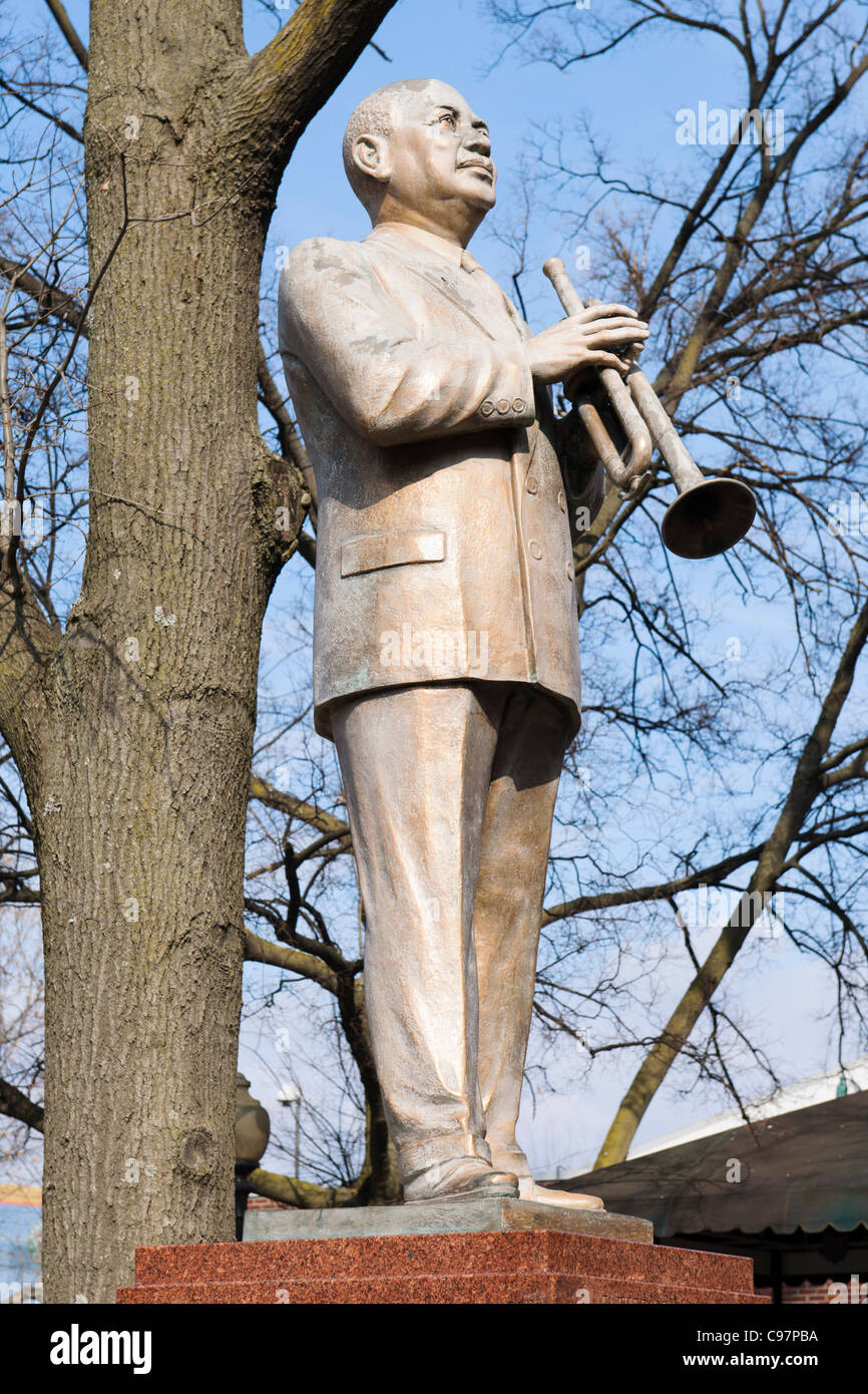 William Christopher Handy Statue, Memphis Banque D'Images