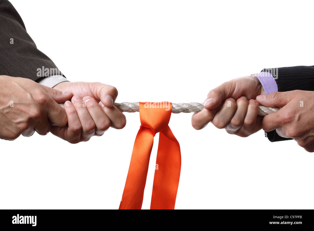 La concurrence entre les entreprises Banque D'Images