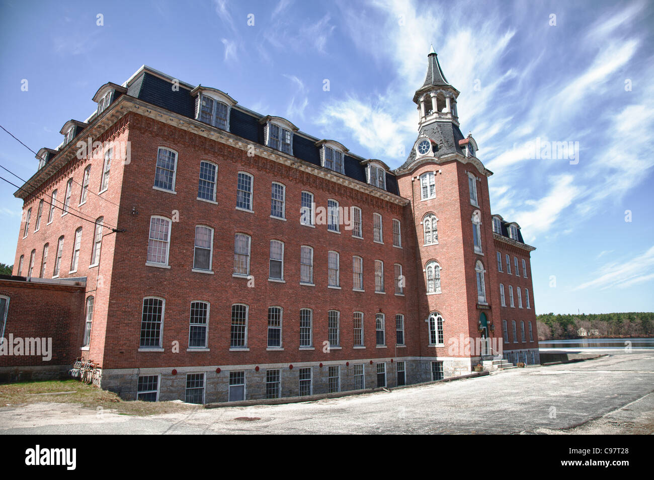 Whitin Cotton Mills à Linwood Banque D'Images