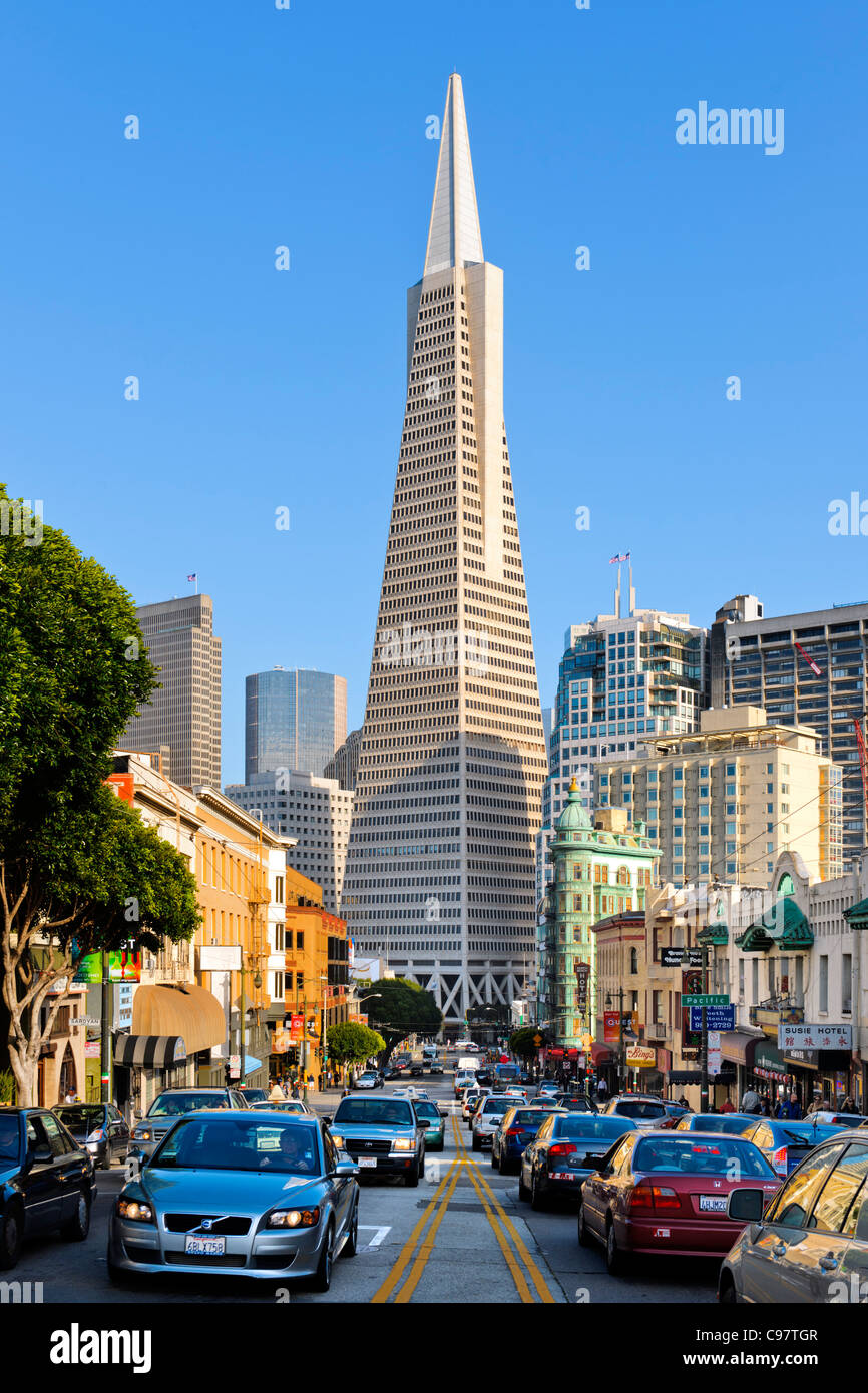 La Transamerica Pyramid, San Francisco Banque D'Images