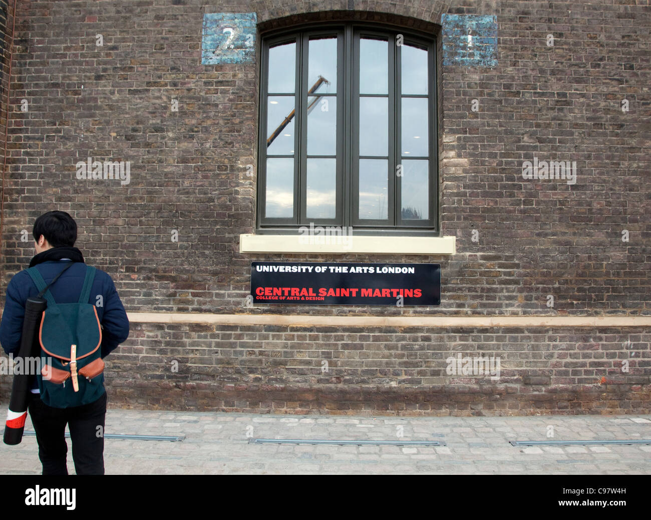 New Central St Martins School of Art, London campus Kings Cross Banque D'Images