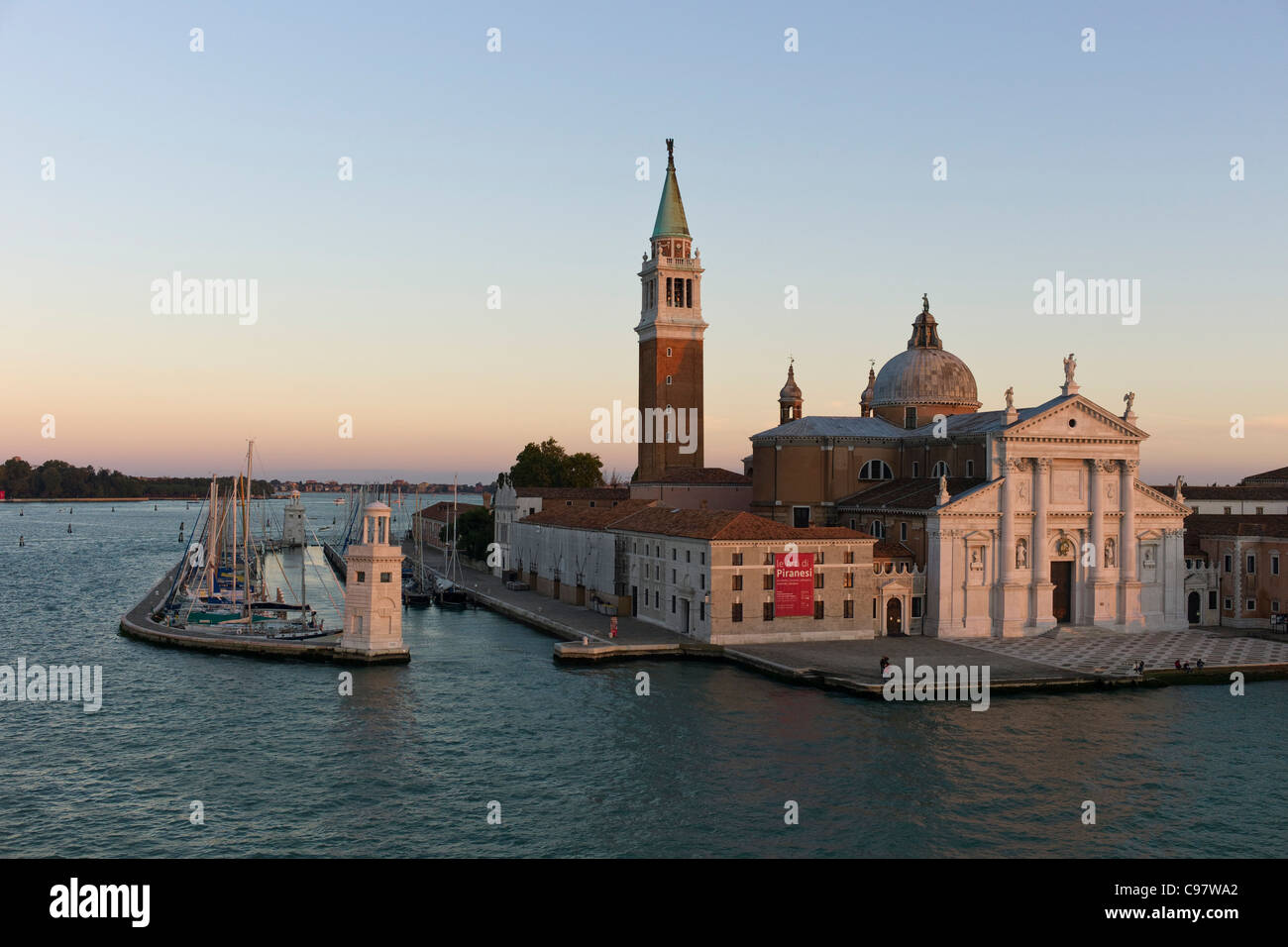 Chiesa di San Giorgio Maggiore Isola mourir sur l'île de San Giorgio Maggiore, à Venise, Vénétie, Italie, Europe Banque D'Images