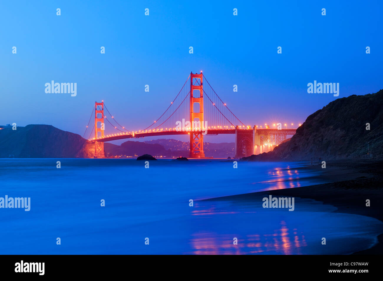 Golden Gate Bridge, San Francisco Banque D'Images