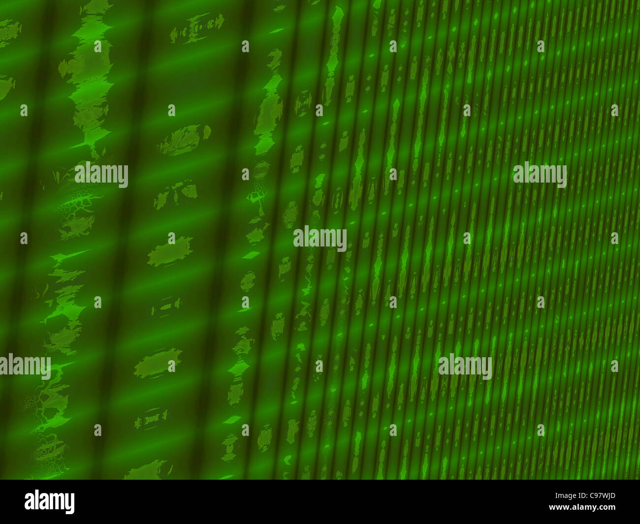 Bande verticale verte dynamique Abstract background texture Banque D'Images