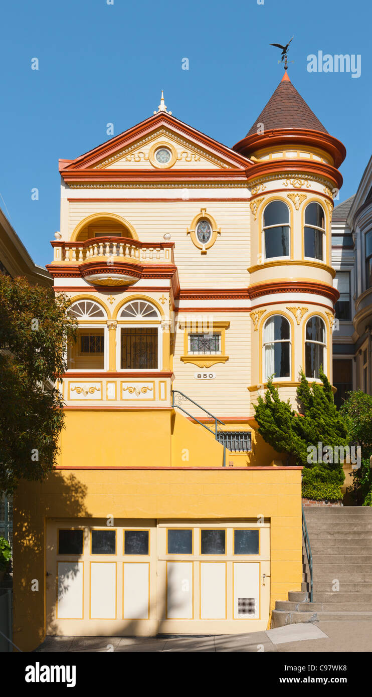 Painted Ladies, San Francisco Banque D'Images