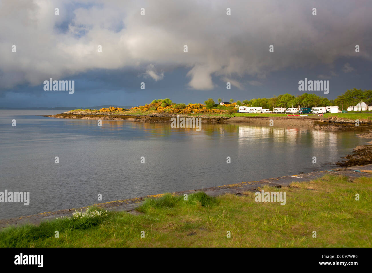 Le site du camp ; Sheilings ; Craignure Mull Ecosse ; Banque D'Images