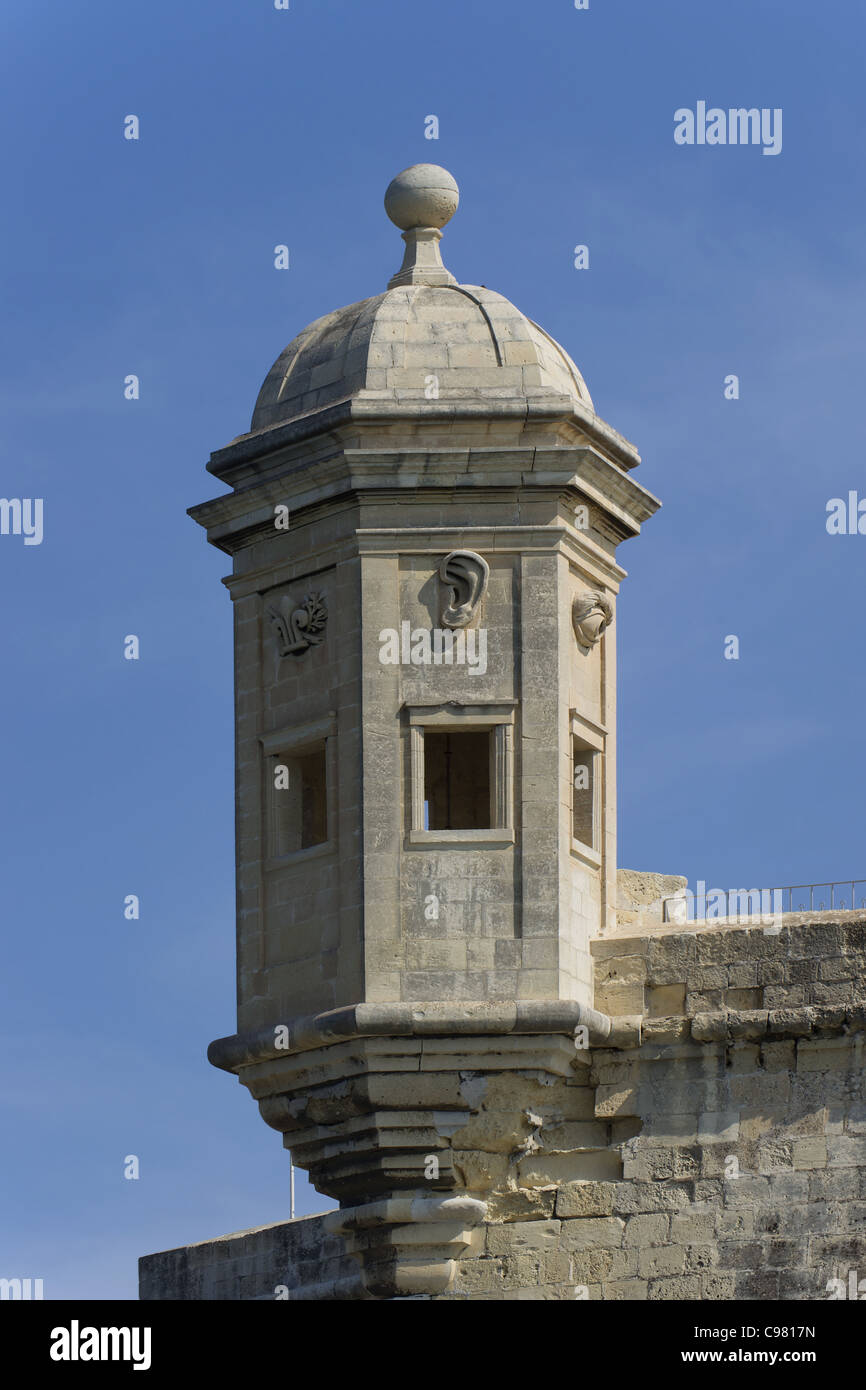 Watch Tower à Malte le Refuge Point Jardin Banque D'Images