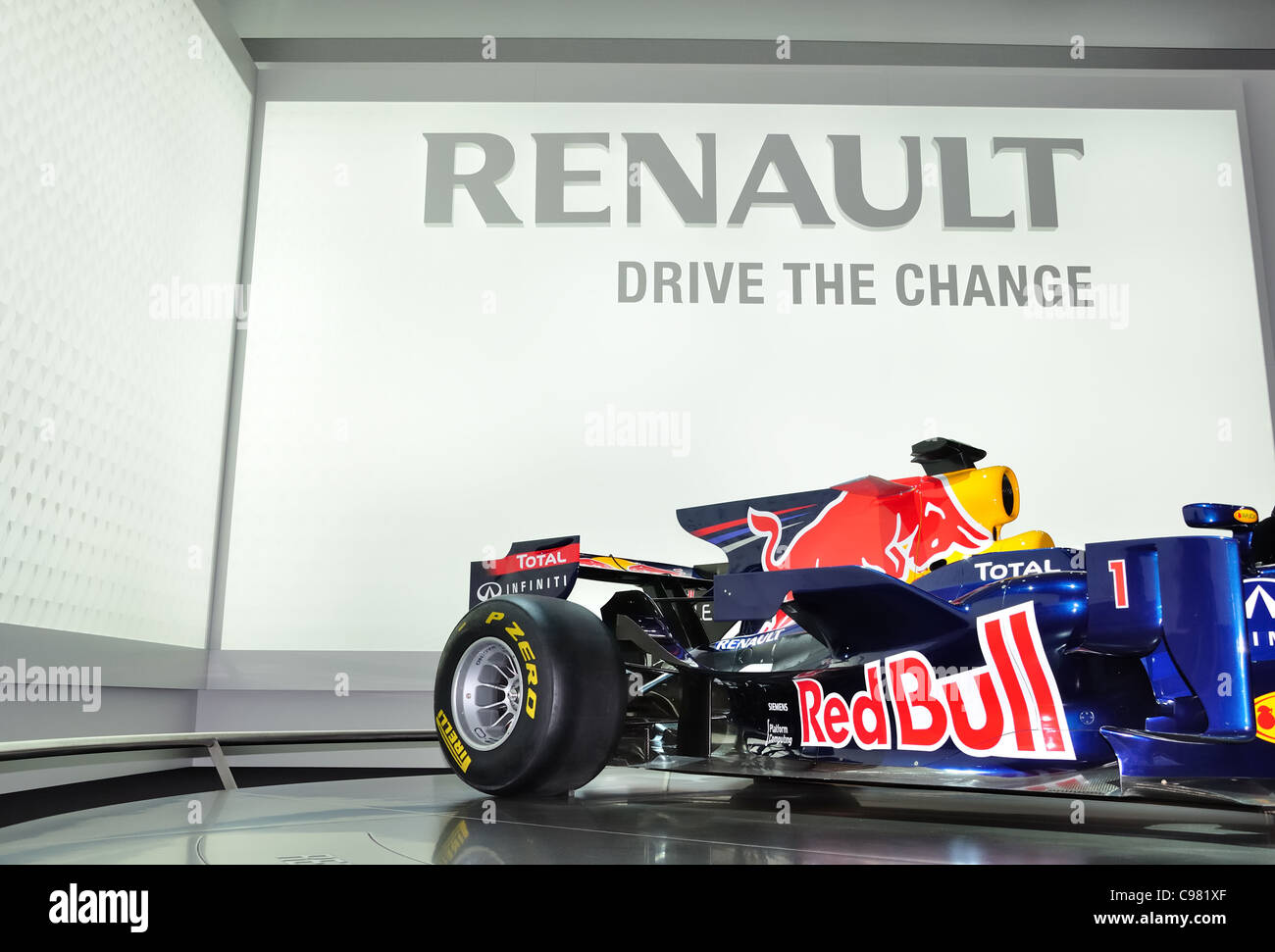 Conduire le changement Renault Banque D'Images