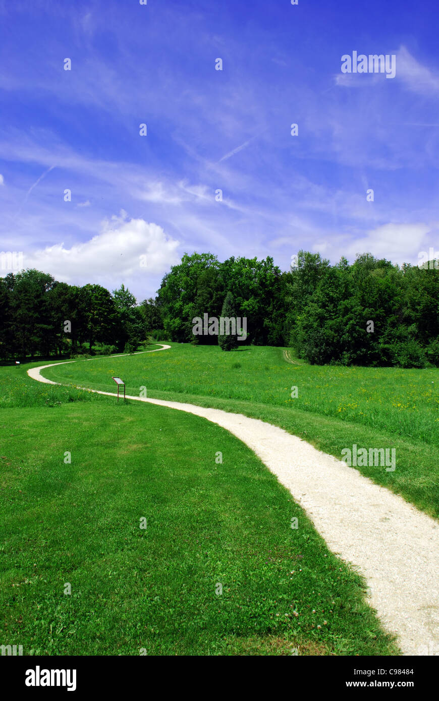 Photo d'un chemin à la campagne Banque D'Images