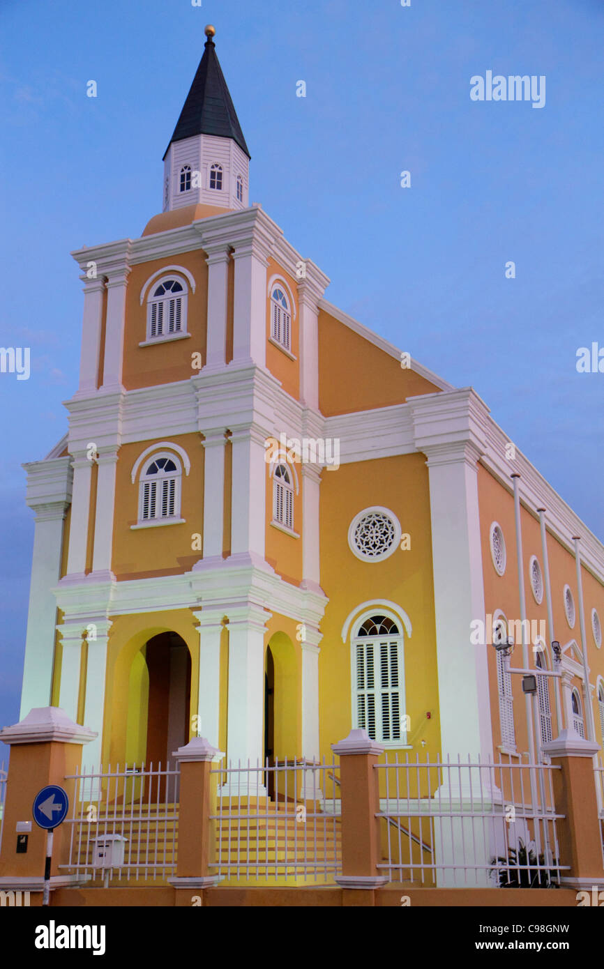 Willemstad Curaçao,pays-Bas Petites Antilles Leeward,Iles ABC,Punda,Hendrickplein,Temple Emanuel,1864,synagogue,religion,juif,Judaïsme,UNESCO WO Banque D'Images