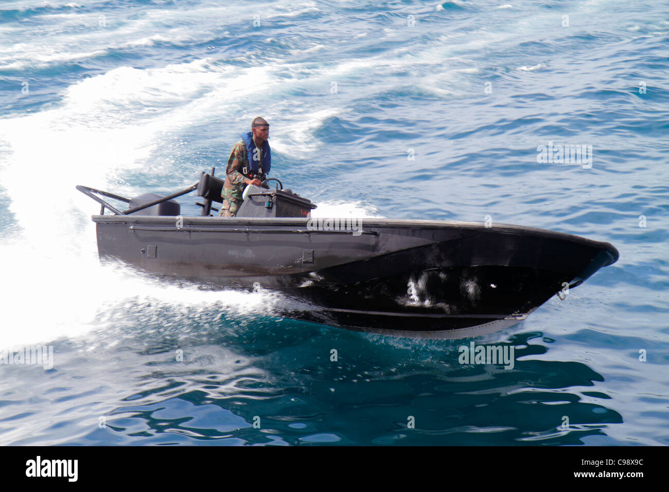 Willemstad Curaçao,pays-Bas Petites Antilles Leeward,Iles ABC,Otrobanda,Punda,St. Sint Anne Bay Water, Koningin Julianabrug, exercice militaire, trai Banque D'Images