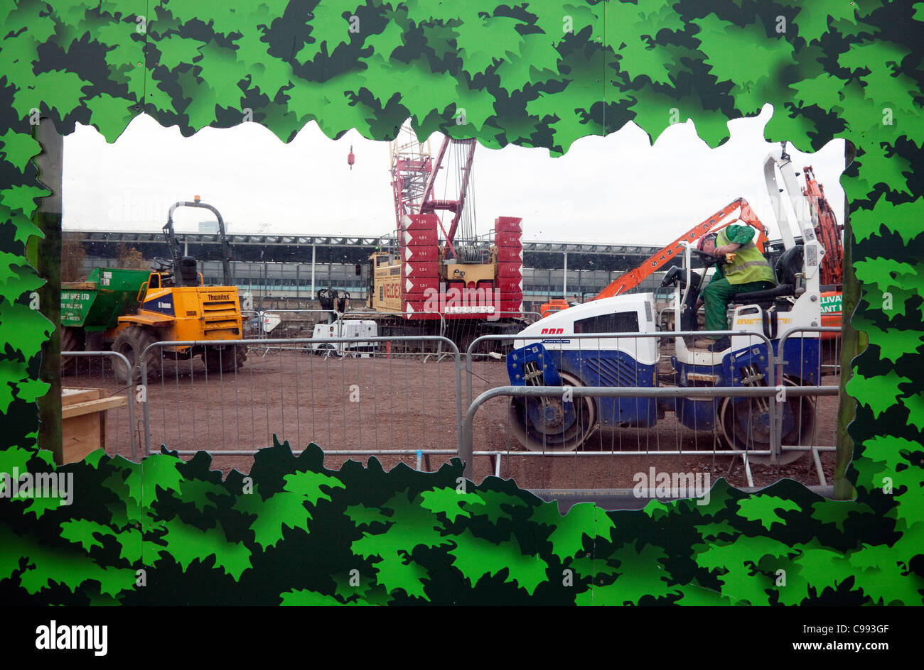 Pancras Square site de construction, Kings Cross, London Banque D'Images