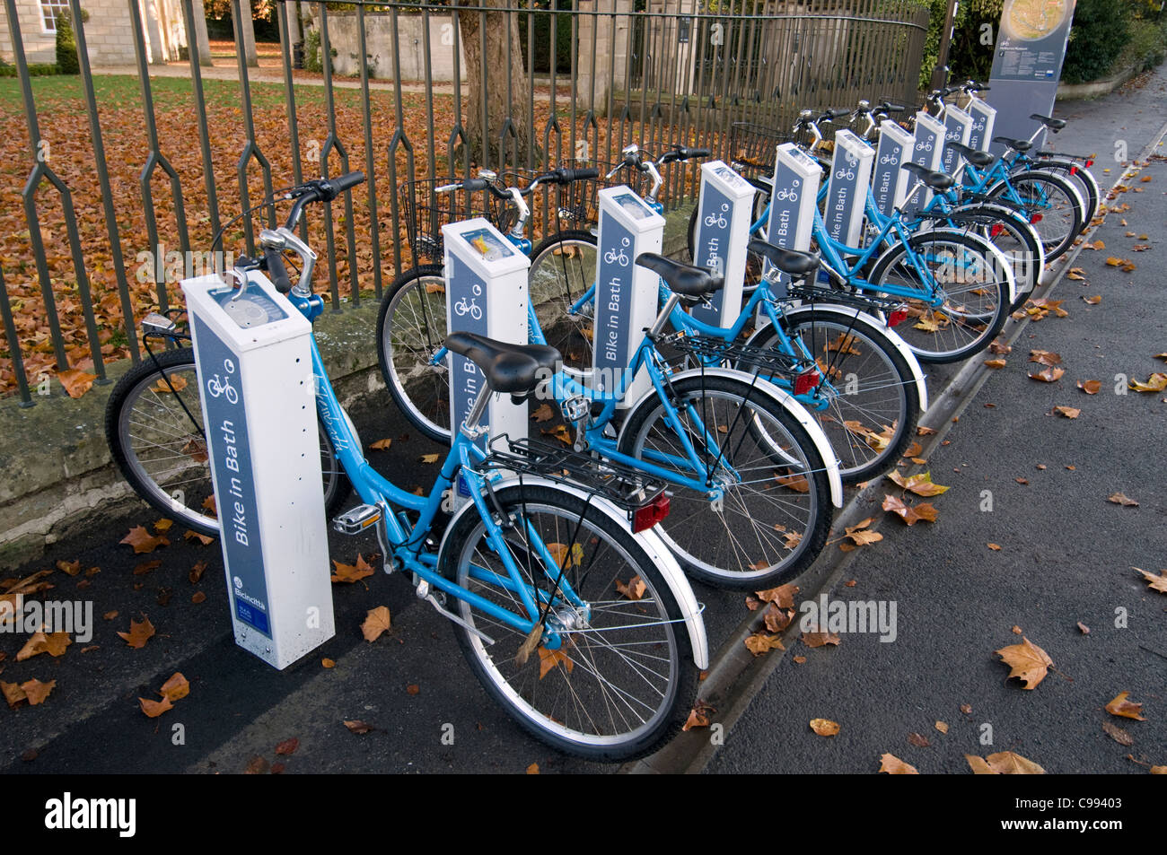 'Bike à Bath. Banque D'Images