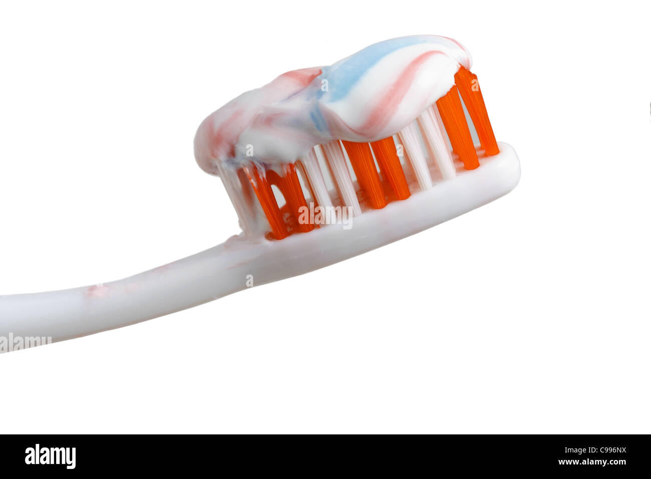 Brosse à dents isolated on white Banque D'Images