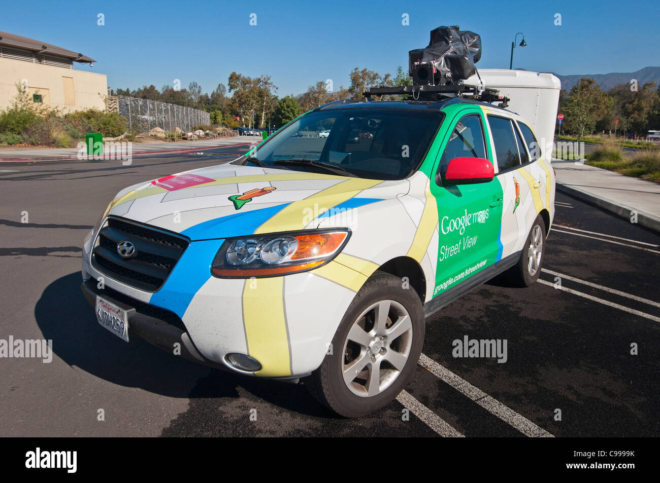 Google véhicule avec caméra pour photographier les images utilisées dans Street View maps. Banque D'Images