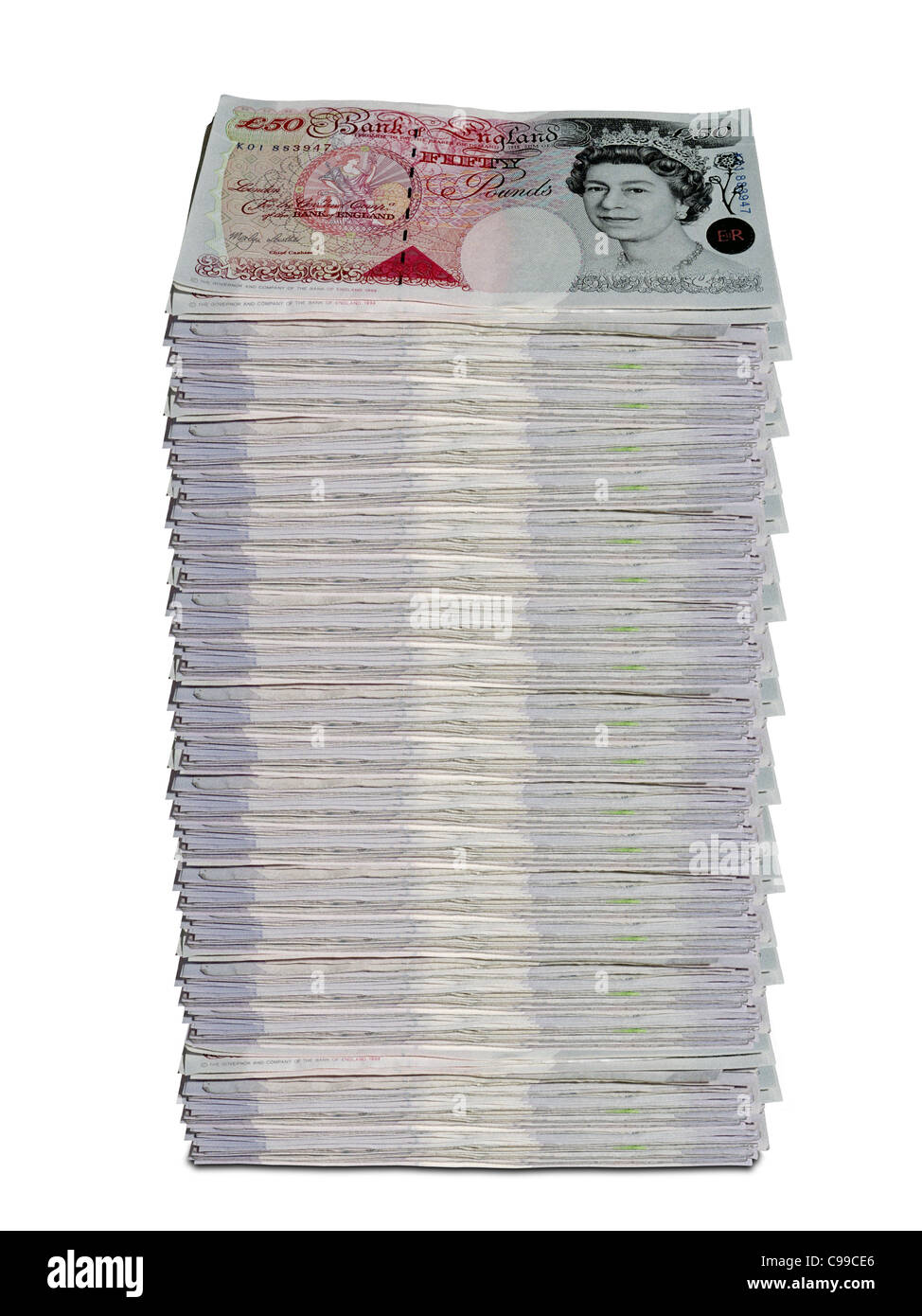 La pile de billets de banque. Banque D'Images