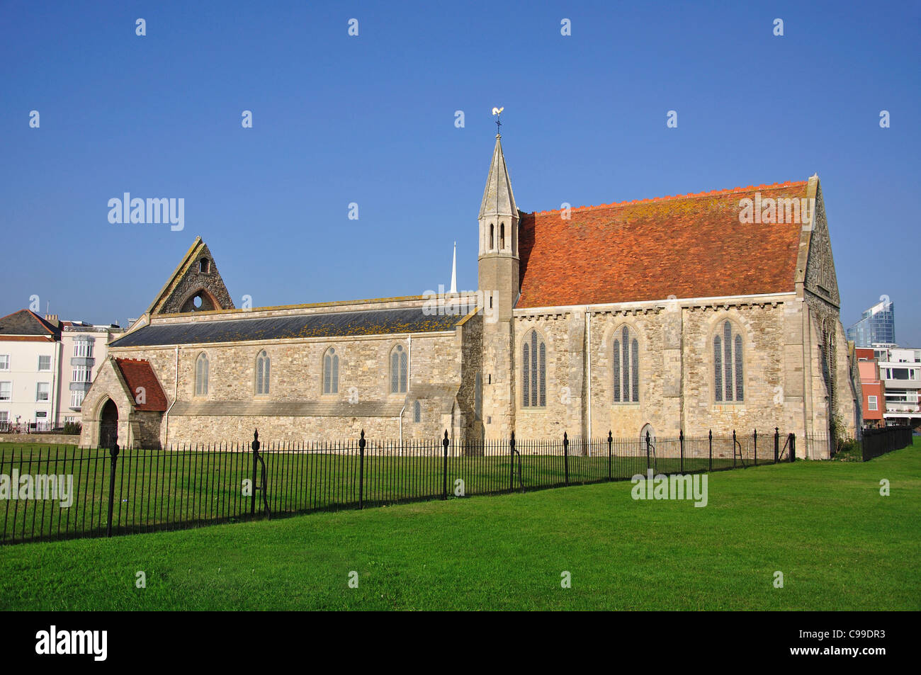 Église Royal Garrison et Naval de jeux, les vieux Portsmouth, Portsmouth, Hampshire, Angleterre, Royaume-Uni Banque D'Images