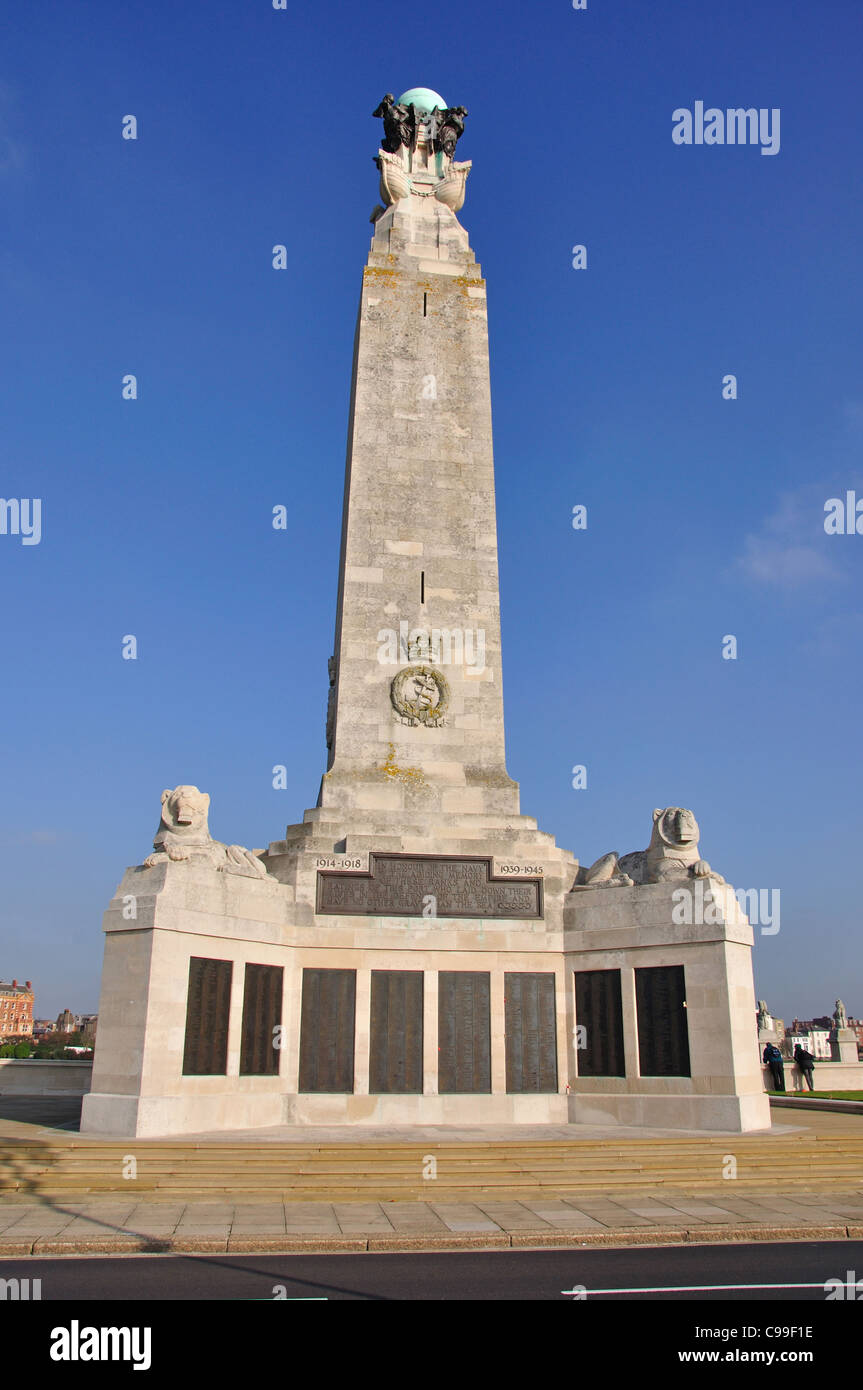 Portsmouth Naval Memorial, Southsea Common, Southsea, Portsmouth, Hampshire, Angleterre, Royaume-Uni Banque D'Images