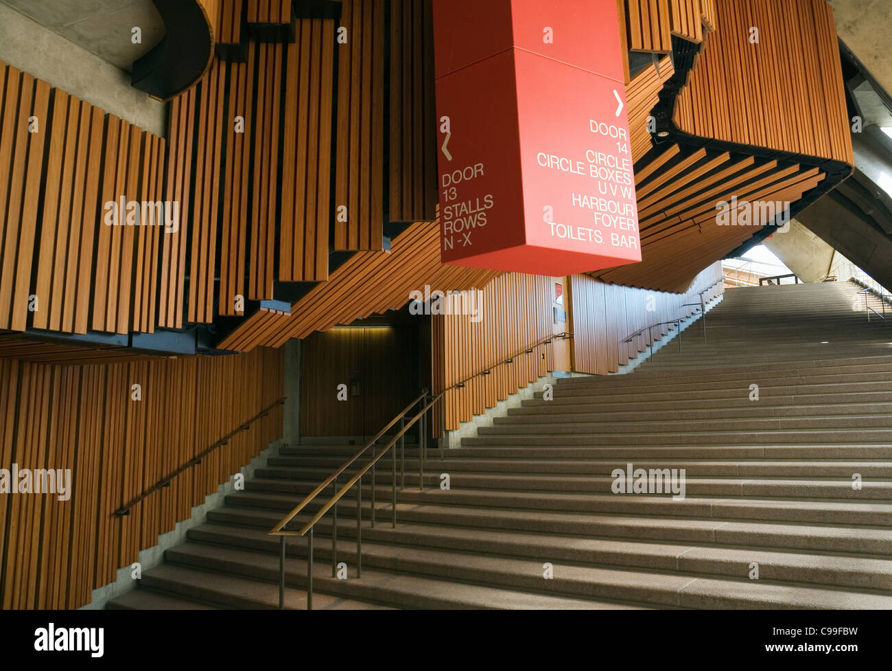 Intérieur de l'Opéra de Sydney. Sydney, New South Wales, Australia Banque D'Images