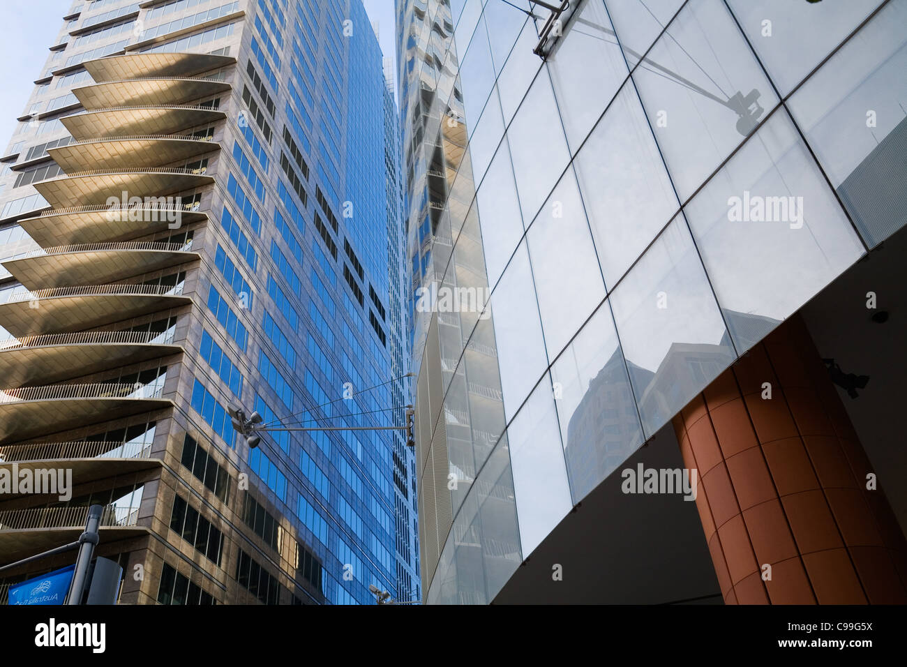 L'architecture moderne dans le quartier central des affaires de Sydney. Sydney, New South Wales, Australia Banque D'Images