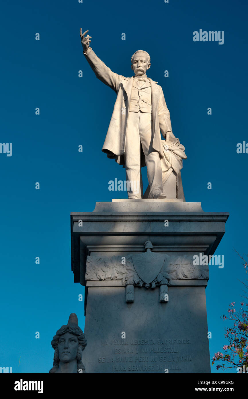 Statue de Jose Marti Cienfuegos Cuba Banque D'Images
