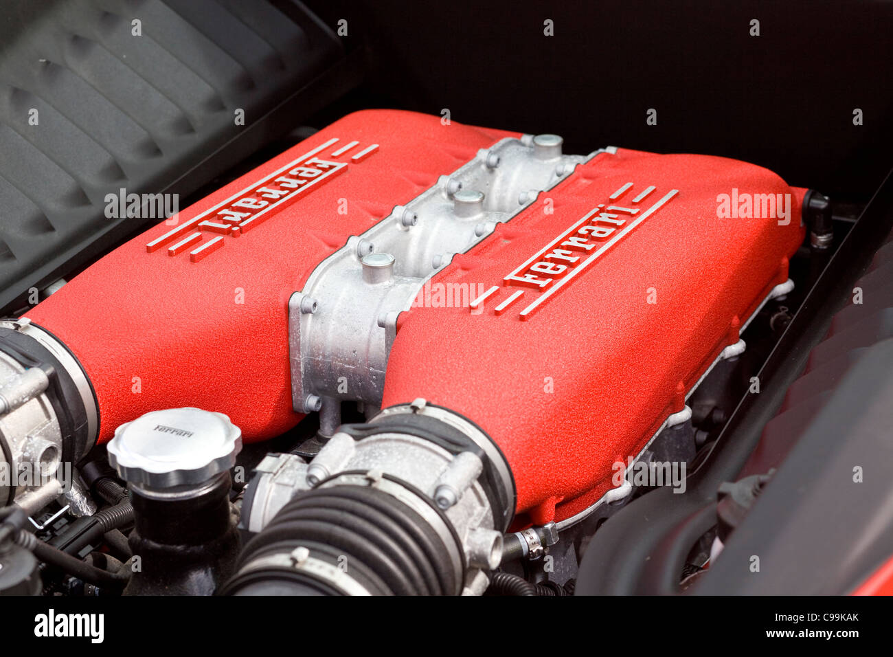 Moteur de la Ferrari 458 Italia. 670 bhp Banque D'Images