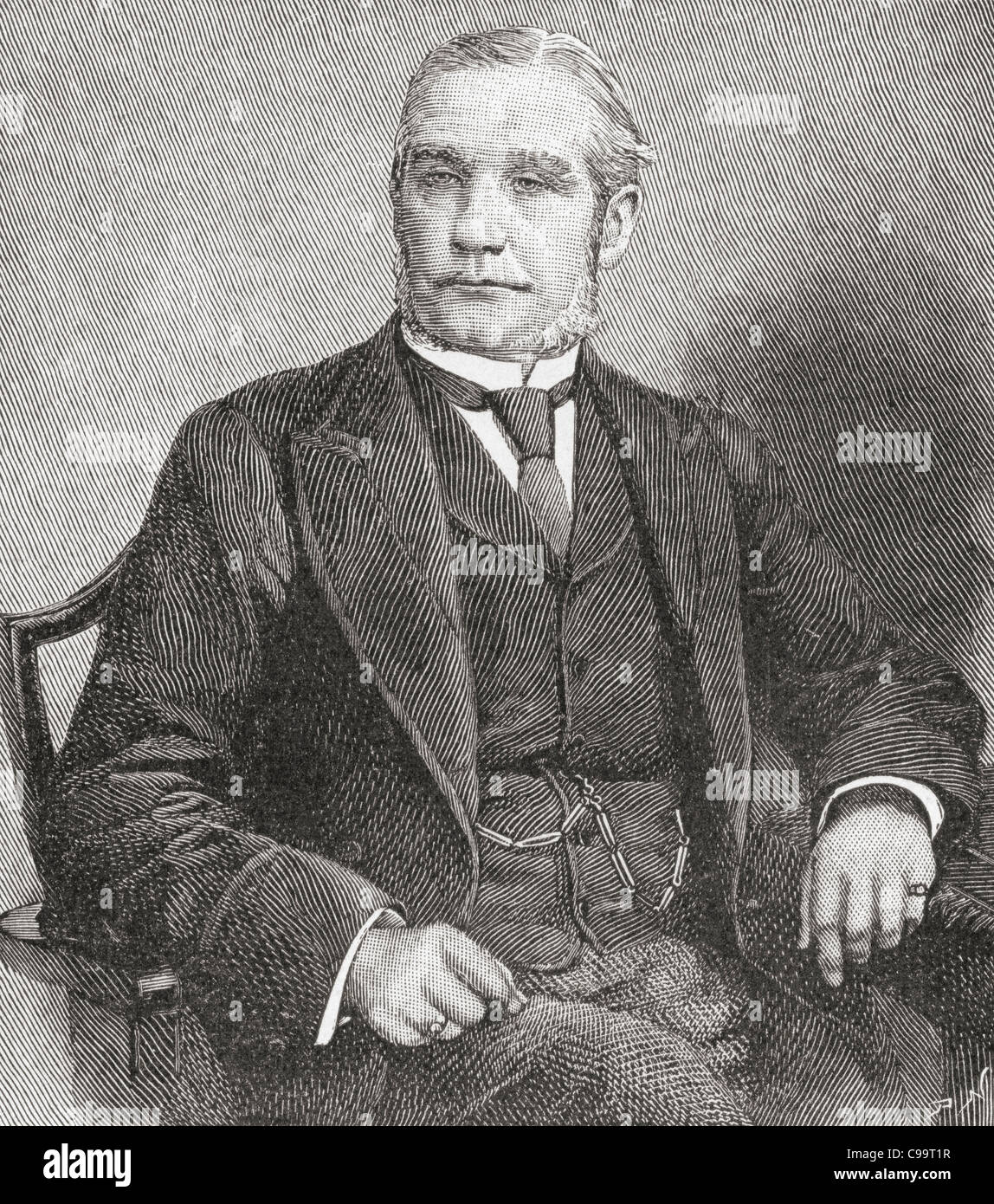 Henry Hartley Fowler, 1er vicomte Wolverhampton, 1830 - 1911. Avocat et homme politique britannique. Banque D'Images