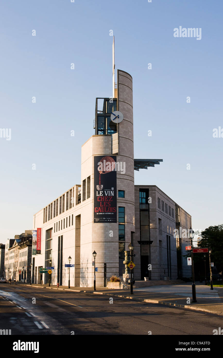 Pointe-à-Callière est le musée d'archéologie et d'histoire situé dans le Vieux Montréal, Québec, Canada. Banque D'Images