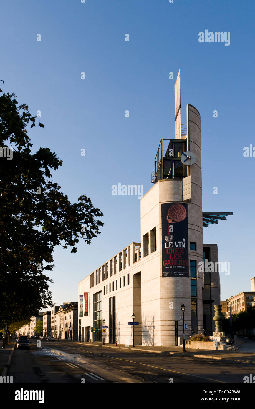 Pointe-à-Callière est le musée d'archéologie et d'histoire situé dans le Vieux Montréal, Québec, Canada. Banque D'Images